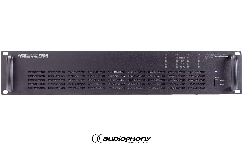AUDIOPHONY AMP4120 MKII Amplificateur PA 4-canaux 4 x 120W