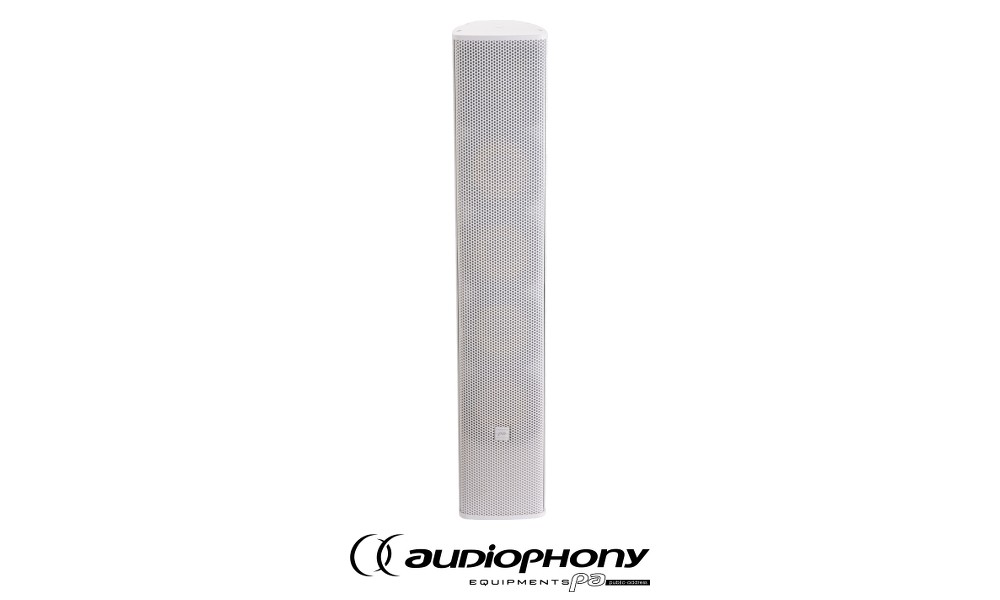 AUDIOPHONY EXTLine134W Enceinte colonne passive blanc, IP56, 100V/8Ω