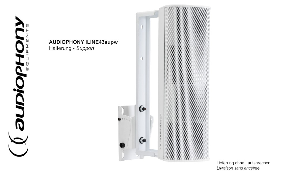 AUDIOPHONY iLINE43supw Support pivotant horizontalement et verticalement, blanc