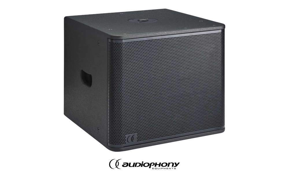 AUDIOPHONY SLINE112SubB Subbass passif 12" noir, 350W RMS/8Ω
