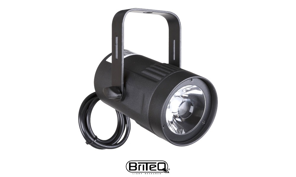 BRITEQ BEAMSPOT1-TRIAC Projecteur/Beamer LED 15W, 3200K et 4500K, 4°/10°/45