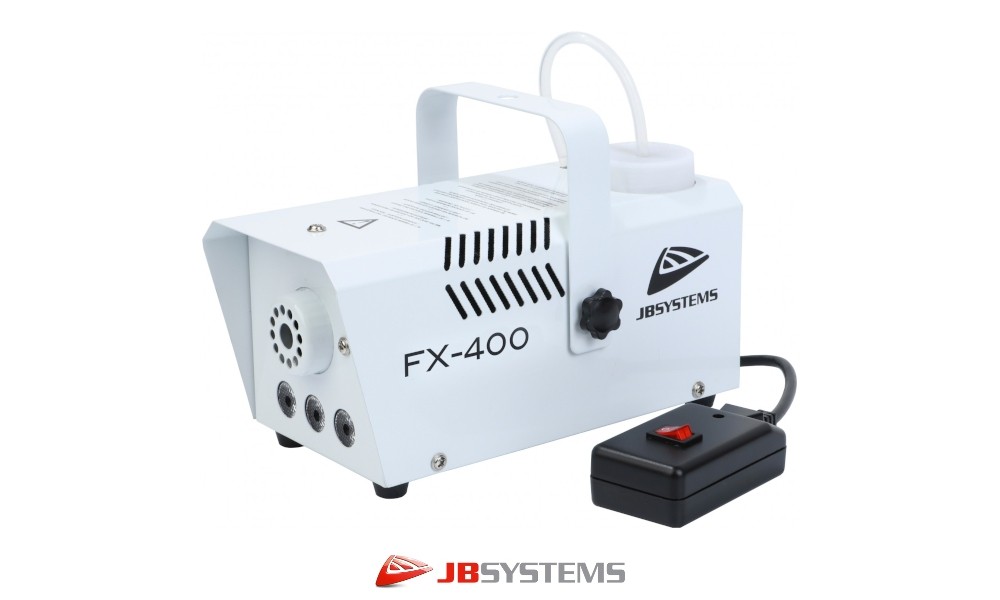 JB SYSTEMS FX-400 Machine à brouillard avec 3x3W Amber-LEDS, 400W