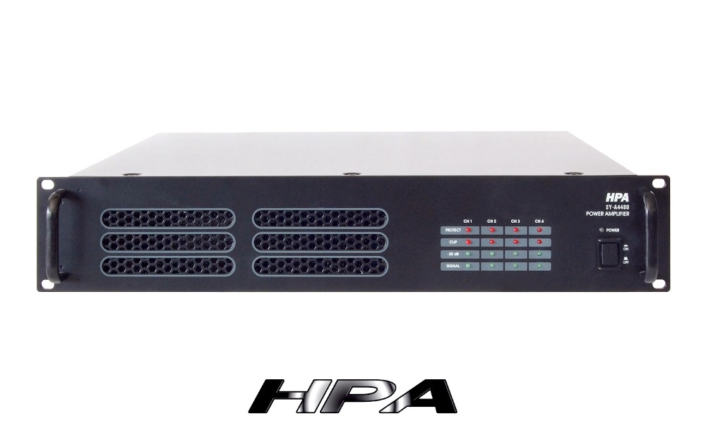HPA SY-A4480 Amplificateur digital Public Address 4-canaux 4 x 480W - 70V/100V