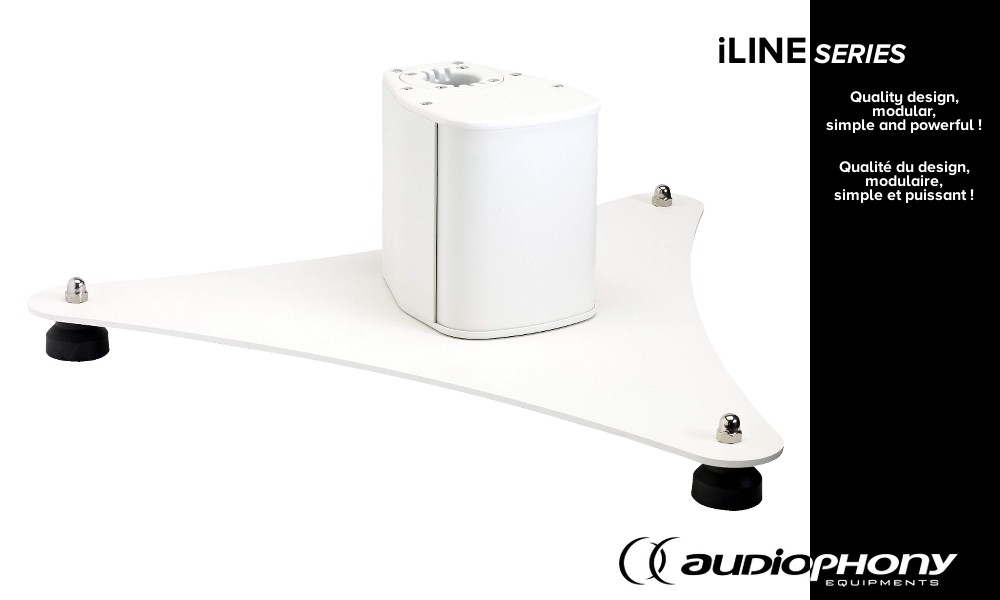AUDIOPHONY iLINEbasew Socle de base - blanc
