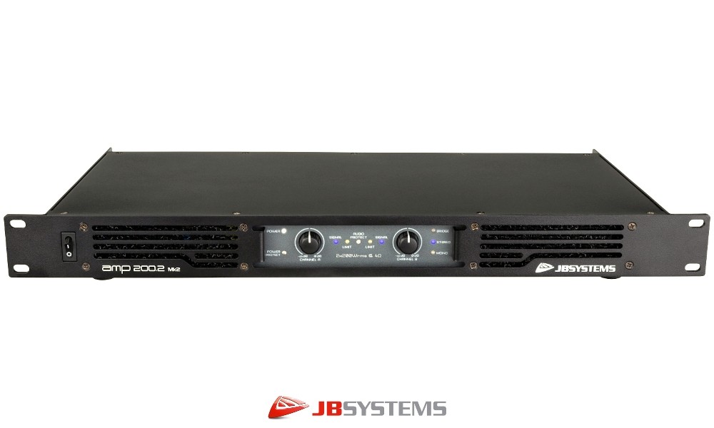 JB SYSTEMS AMP200.2 MKII Amplificateur 2-canaux 2 x 250W RMS