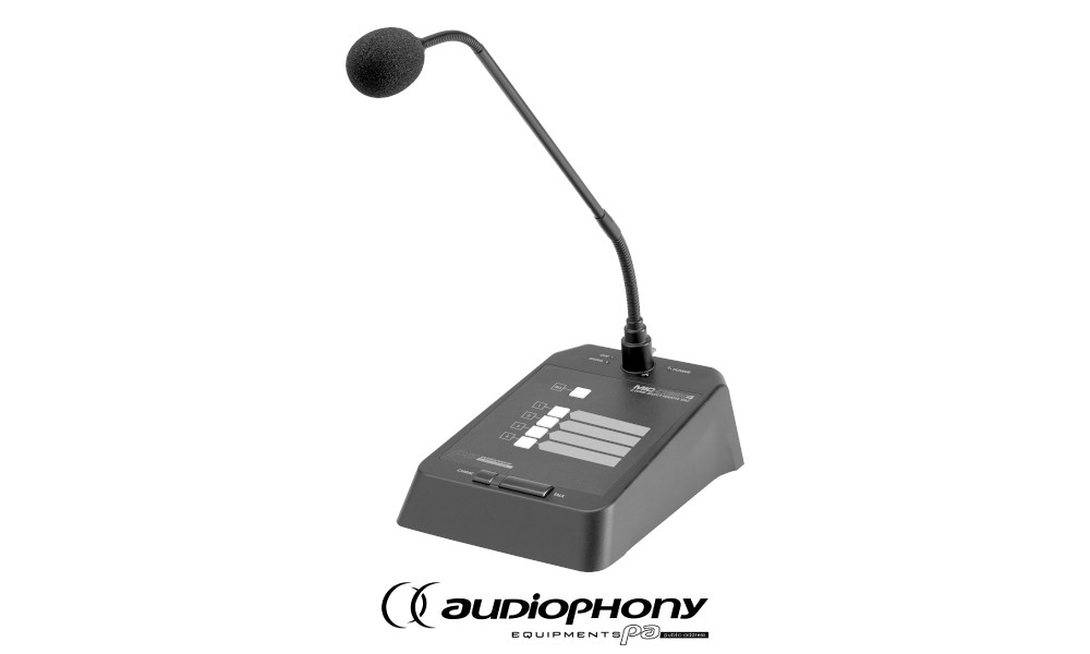 AUDIOPHONY MIC-DESK4 Station Micro/Mic desk 4-zones