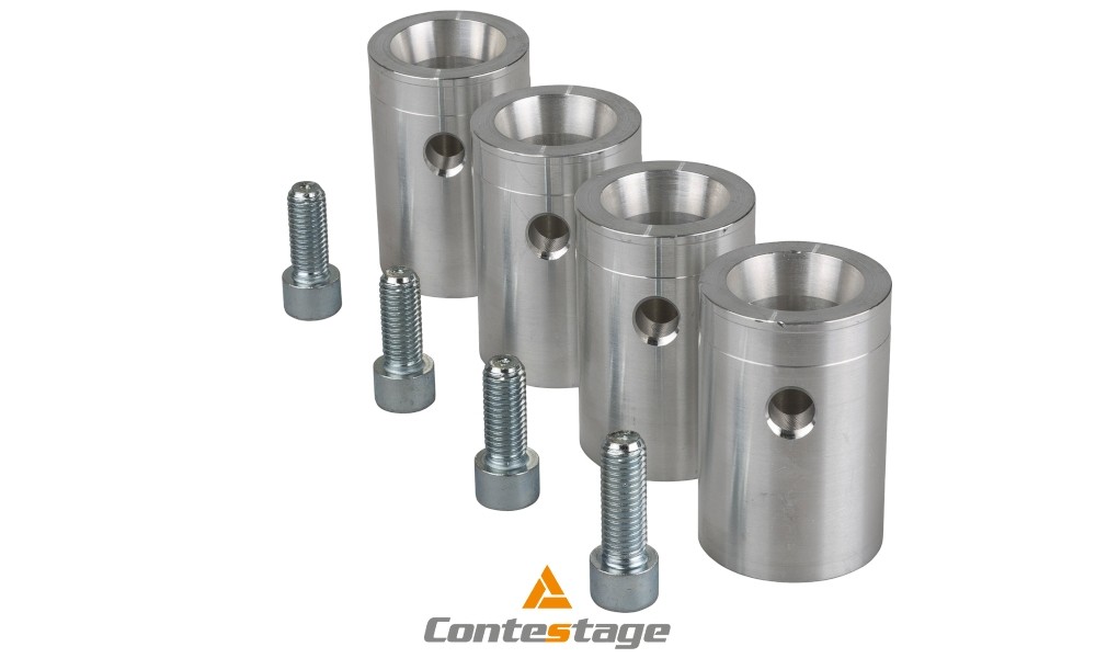 CONTESTAGE QUAT29 Manchons pour structures, Finition ALU