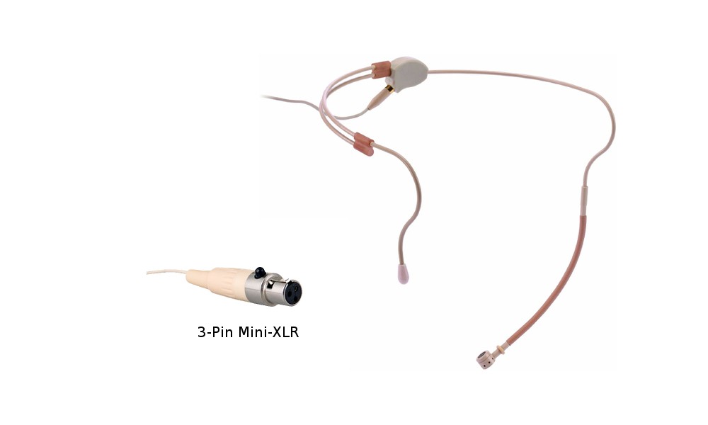 JTS 214D3 Microphone serre-tête - cardioïde - Mini-XLR à 3 broches