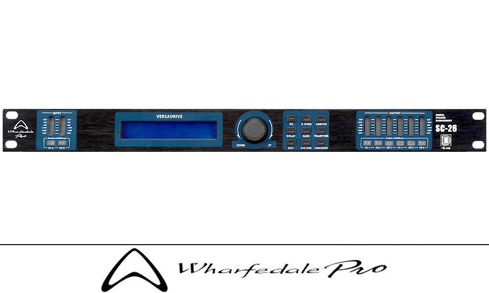WHARFEDALE PRO VERSADRIVE SC-26 Processeur d'enceintes DSP 2IN/6OUT