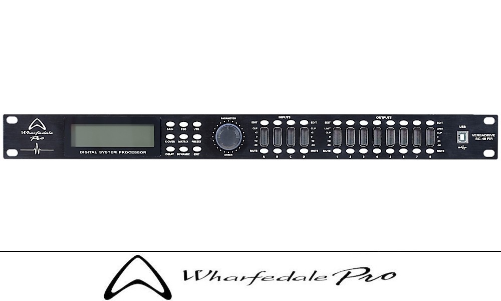 WHARFEDALE PRO VERSADRIVE SC-48 FIR Processeur d'enceintes DSP avec FIR-filtres 4IN/8OUT