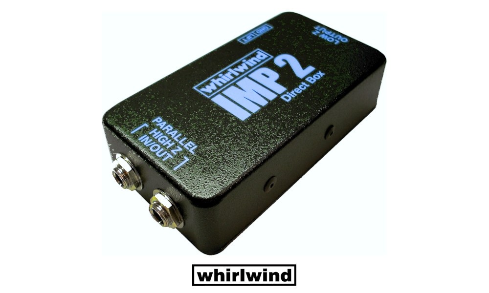 WHIRLWIND IMP-2 Boîtier de direct passif pour signal de ligne ou d'instrument, Groundlift, Jack 6.3mm-XLR/M