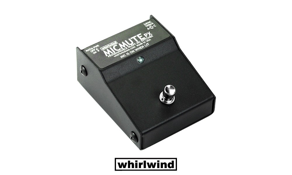 WHIRLWIND MICMUTE PX - boîte de commutation active pour signal micro avec trois fonctions de commutation PT/PM/PP, fantôme, XLR/F-XLR/M