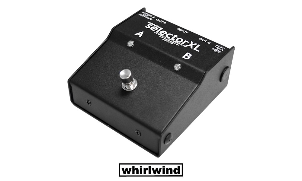 WHIRLWIND SELECTOR XL - Signal micro sur deux sorties avec commutation signal ou mute pour chaque sortie, fonction touche ou commutateur, XLR/F-XLR/M