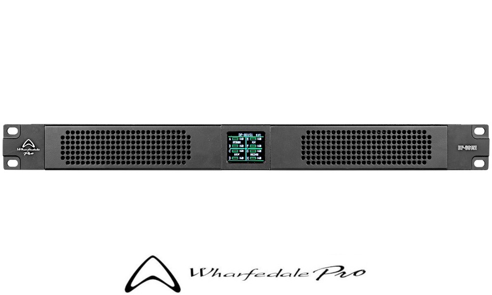 WHARFEDALE PRO DP-8015i Amplificateur digital 8 canaux, HI/LO-Z, 8 x 150 W RMS, 2 Ω/70V/100V