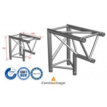 CONTESTAGE AG29-025 Angle triangulaire 90°, 2 Directions, finition ALU
