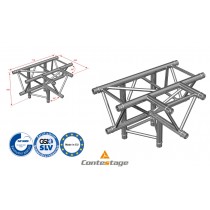 CONTESTAGE AG29-042 T-Angle triangulaire 90°, 4 Directions, finition ALU