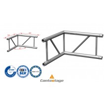 CONTESTAGE AGDUO-01 Angle 90° Droit - 2 Directions, finition ALU