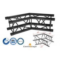 CONTESTAGE AGQUA-04 BLK Angle 135° - 2 Directions, finition NOIRE