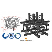 CONTESTAGE AGQUA-07 BLK Angle 90° - 5 Directions,  finition NOIRE