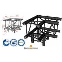 CONTESTAGE AGQUA-09 BLK Angle 90° - 3 Directions, finition NOIRE