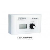 AUDIOPHONY DZ-CTL2OUT Controller avec écran LCD éclairé, commutateur rotatif pour entrée, zone, volume, 2 sorties ligne symétriques