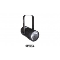 BRITEQ BEAMSPOT1 DMX Projecteur/Beamer LED 15W, 3200K, blanc-chaud, DMX, 4°/10°/45