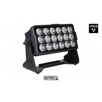 BRITEQ BTI-AKKUCHROMA Projecteur LED 18x10W RGBL LEDS, DMX, W-DMX, angle de faisceau 12°, accu, IP65