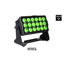 BRITEQ BTI-AKKUCHROMA Projecteur LED 18x10W RGBL LEDS, DMX, W-DMX, angle de faisceau 12°, accu, IP65