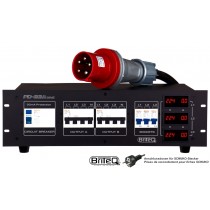 BRITEQ PD-63A MK2/GER Power Distributeur triphasé, sorties CEE-32A/Schuko
