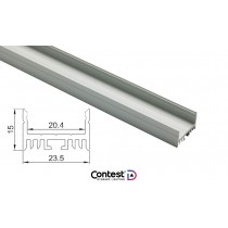 CONTEST TAPEprofil-D Profilé aluminium, 2m