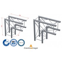 CONTESTAGE DECO22Q-AG01 Angle 90° - 2 directions, finition ALU