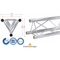 CONTESTAGE DECO22T-PT50 Structure triangulaire 50cm, finition ALU