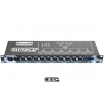 BRITEQ DMS-26 DMX Splitter/Merger/Booster. Sécurise l'installation DMX avec une isolation à 100% entre les entrées/sorties. 2IN/6OUT, XLR 3 & 5-broches