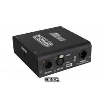 BRITEQ DS125-RDM SPLITTER DMX 2 voies avec booster, XLR 5-Pol/Powercon TRUE1