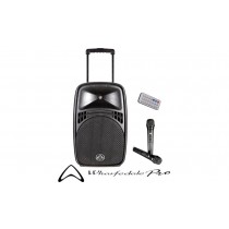 WHARFEDALE PRO EZ-15A Système de sonorisation portable 15" 100W, 2 x microphones à main UHF, Bluetooth, lecteur USB/SD