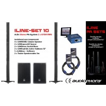 AUDIOPHONY iLINE PA-SET 10 Systéme stéréo actif 2x670W, DSP