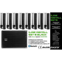 AUDIOPHONY iLINE INSTALL SET 8 BLACK Systéme stéréo actif 1900W, Bluetooth