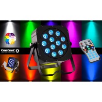 CONTEST irLEDFLAT-12x12SIXb Projecteur LED RGBWA&UV