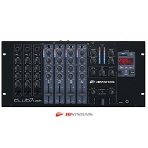JB SYSTEMS CLUB7-USB Table de mixage DJ/Club avec 4 canaux d'entrée stéréo commutables, jusqu'à 10 sources ligne/phono, 3 entrées micro avec talk-over, port USB pour PC/MAC