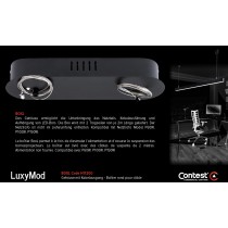 LuxyMod BoxL Support/Boîtier avec câbles de suspension