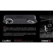 LuxyMod BoxM Support/Boîtier avec câbles de suspension
