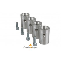 CONTESTAGE QUAT29 Manchons pour structures, Finition ALU