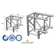 CONTESTAGE QUATRO-A01 heavy-duty Angle 90°, 2 Directions, finition ALU