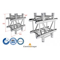 CONTESTAGE QUATRO-A04 heavy-duty Angle 90°, 4 Directions, finition ALU