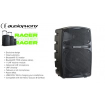 AUDIOPHONY RACER80/F5 Système sonorisation mobile 80W RMS avec Mediaplayer/BT/UHF-Receiver