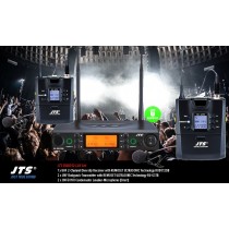 JTS RU8012-LAV SET UHF-Système 2-canaux avec 2 micros cravate (Direct/cardioïde)