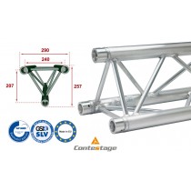 CONTESTAGE PT29-029 Structure triangulaire 29cm, finition ALU