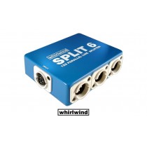 WHIRLWIND LINE SPLIT-6 - distribue le signal ligne vers six prises de sortie, XLR/F-XLR/M