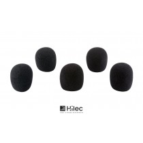 HILEC WINDSCREEN SET BLACK Set anti-vent noir (5pcs)