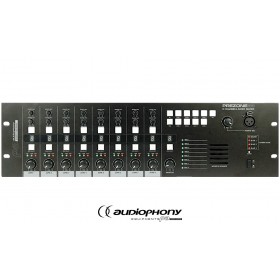 AUDIOPHONY PREZONE88 Matrix avec 8 entrées ligne stéréo assignables sur 8 sorties mono symétriques, connexions pour postes d'interphonie et contrôleurs muraux, moniteur, 8IN/8OUT